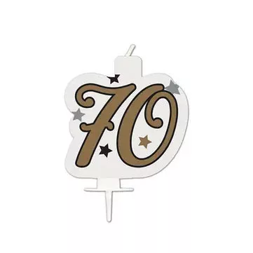 Sviečka č.70 gold