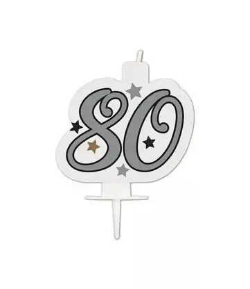 Sviečka č.80 silver