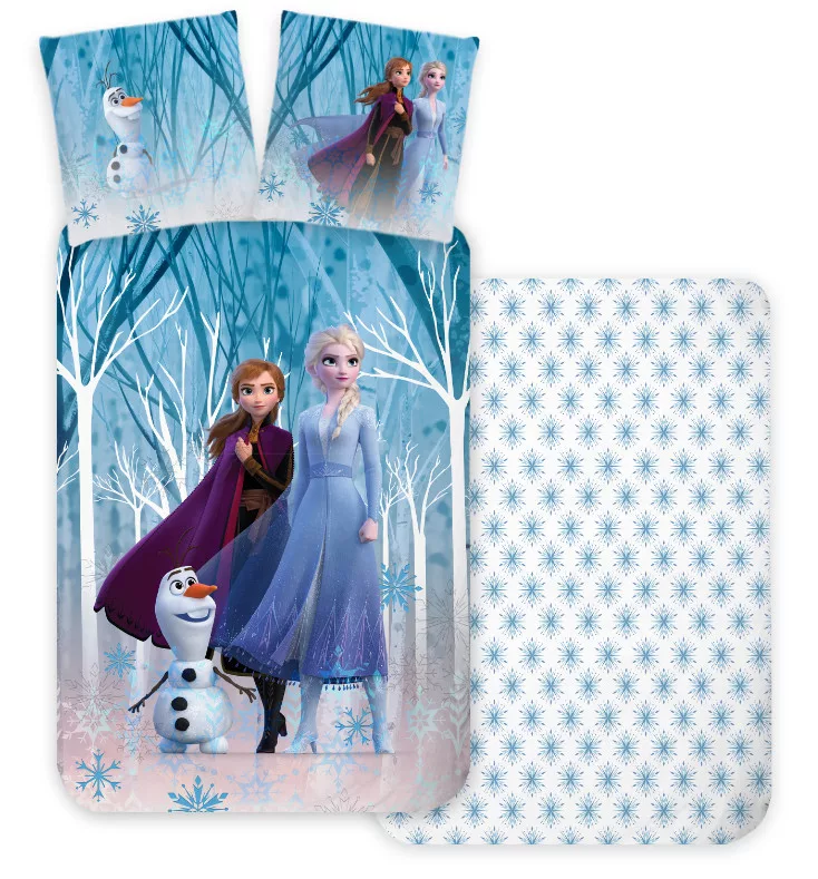 Obliečky do postieľky 100x135 FROZEN vločky
