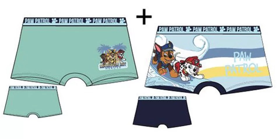 Boxerky 2ks PAW PATROL voda 01 - 4/5r.