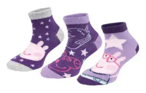 Ponožky 3ks PEPPA PIG fialové - 31/34