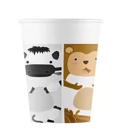 Papierový pohár 200ml ZOO zvieratká