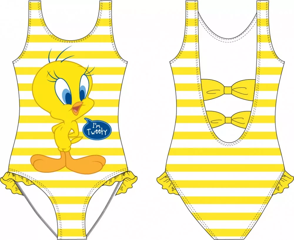 Dievčenské plavky TWEETY - veľ.116/128