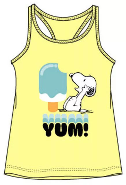 Dievčenské tielko SNOOPY žlté - 6r.