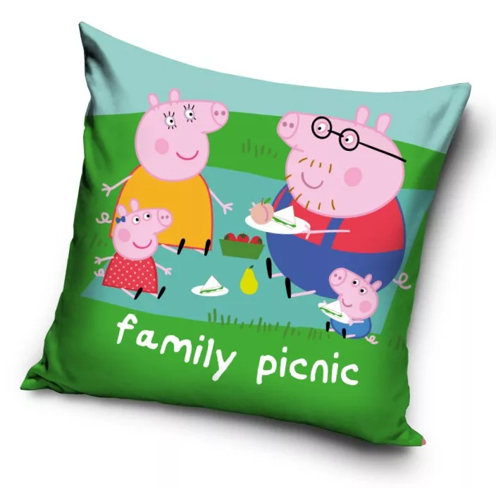 Obliečka na vankúšik 40x40 PEPPA PIG piknik