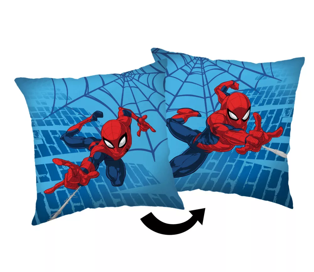 Obliečka na vankúšik 40x40 SPIDERMAN modrá