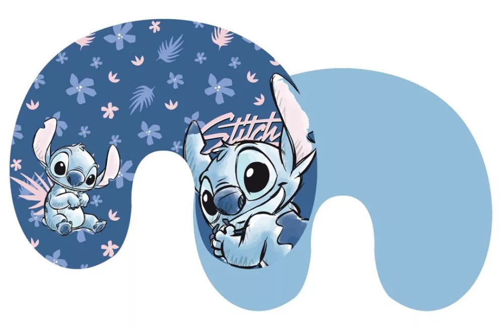 Cestovný vankúš LILO A STITCH modrý