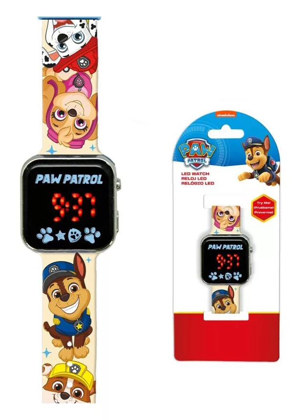 Digitálne LED hodinky PAW PATROL