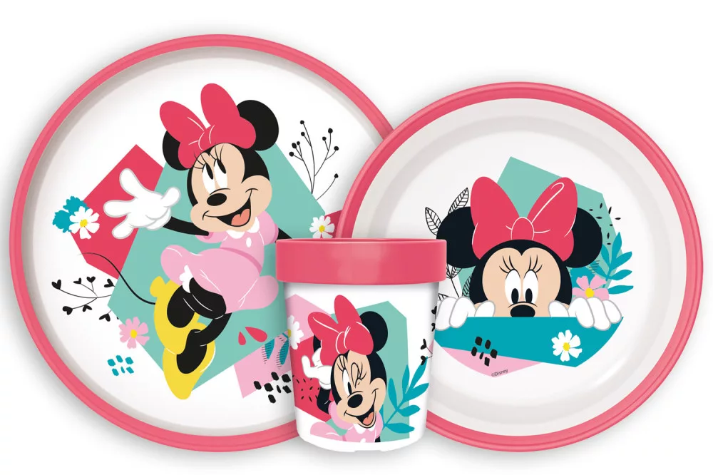 Jedálenský protišmykový set - plast MINNIE