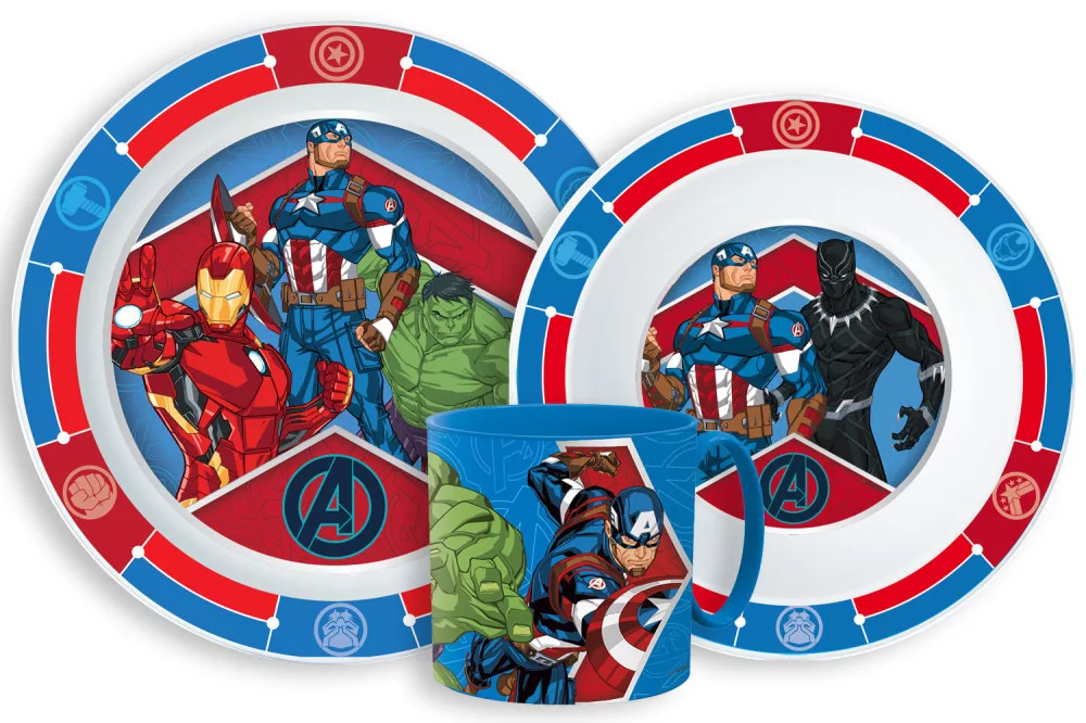 Jedálenský set - plast AVENGERS 04