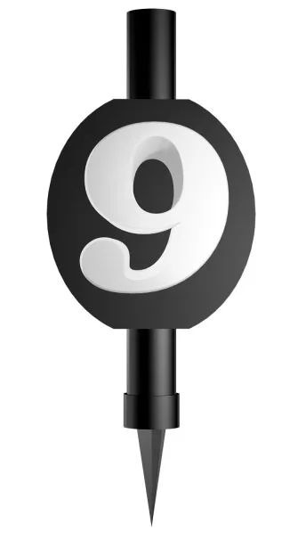 Tortový zápich OHŇOSTROJ čierny č.9