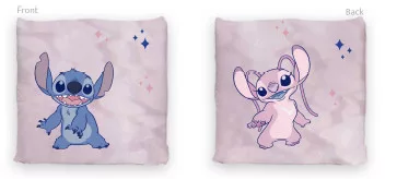 Vankúšik 40x40 LILO A STITCH ružový