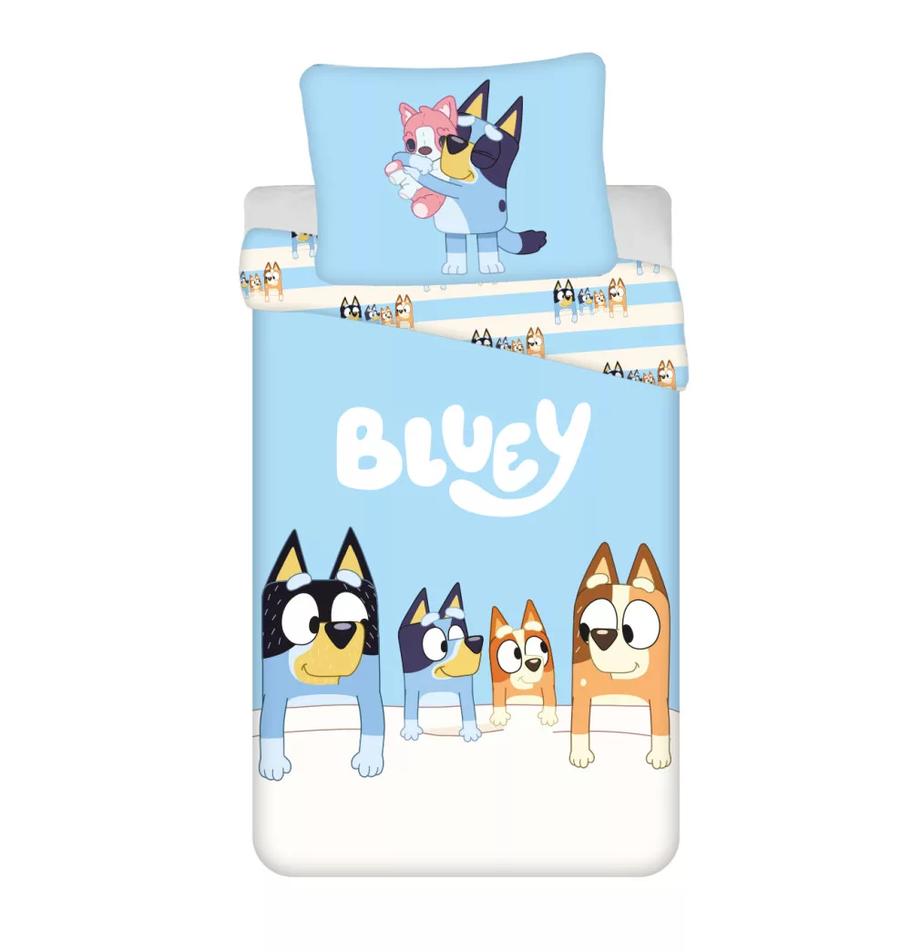 Obliečky 140x200 BLUEY family