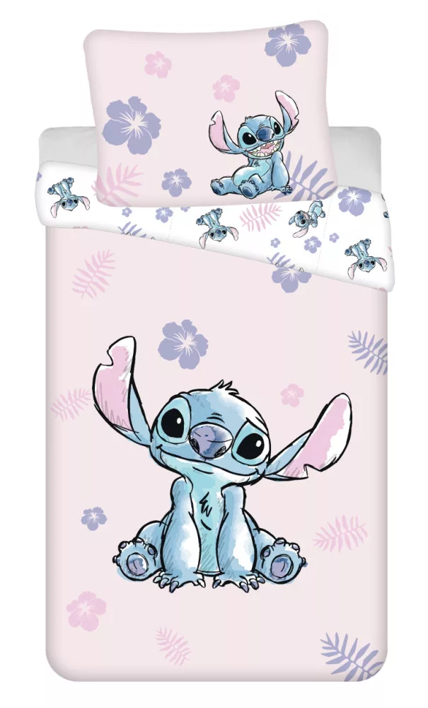 Obliečky 140x200 LILO A STITCH pink