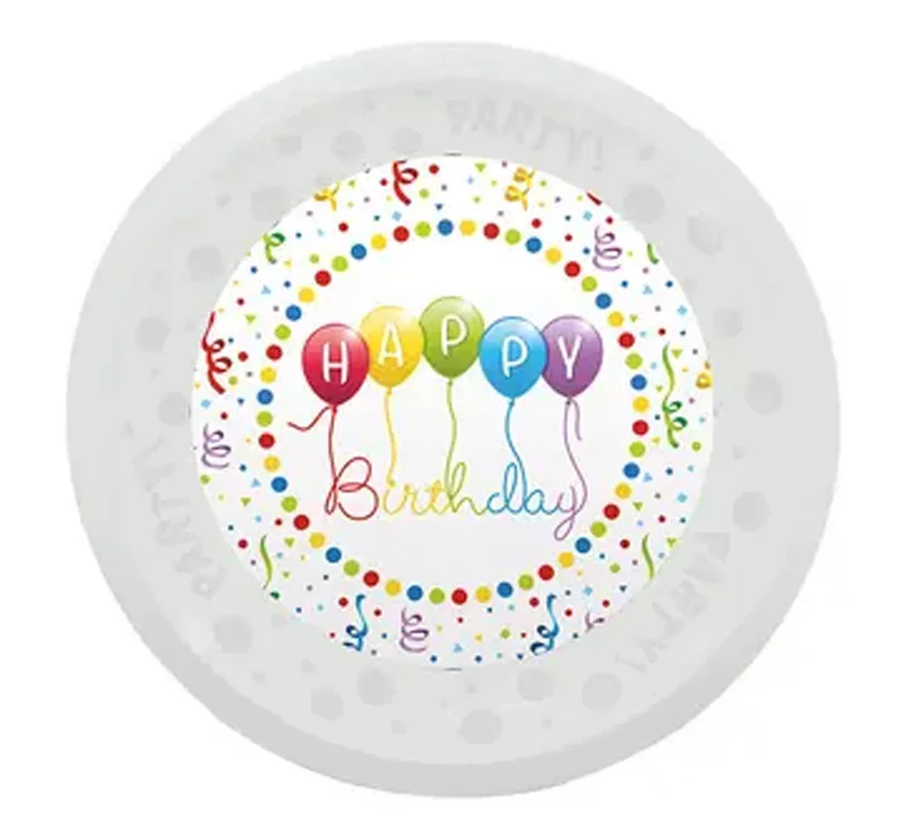 Plytký tanier HAPPY BIRTHDAY