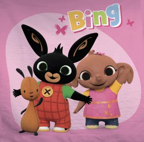 Uterák 30x30 BING ružový