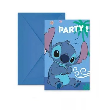 Pozvánka (6ks) LILO A STITCH