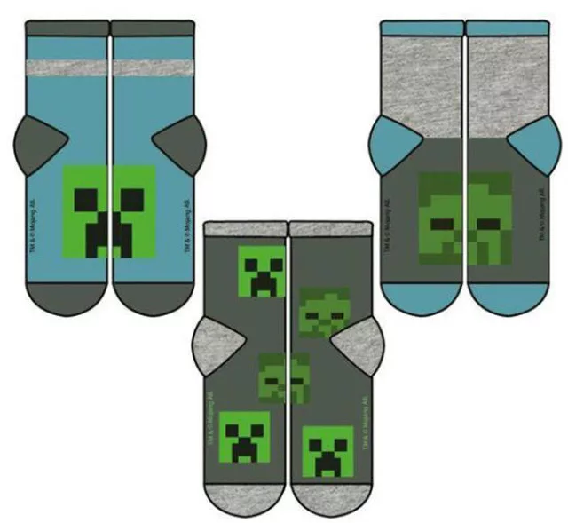 Ponožky 3ks MINECRAFT - 35/38