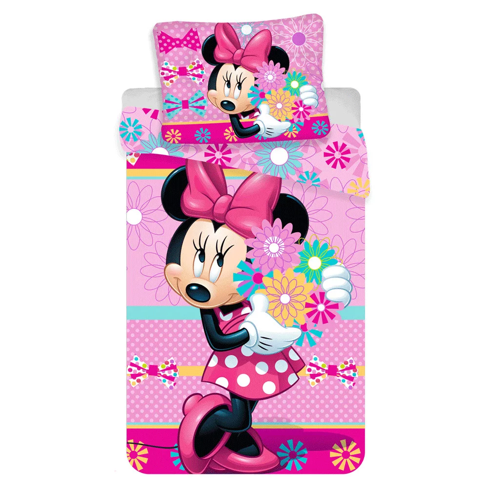 Obliečky 140x200 MINNIE kvetiny