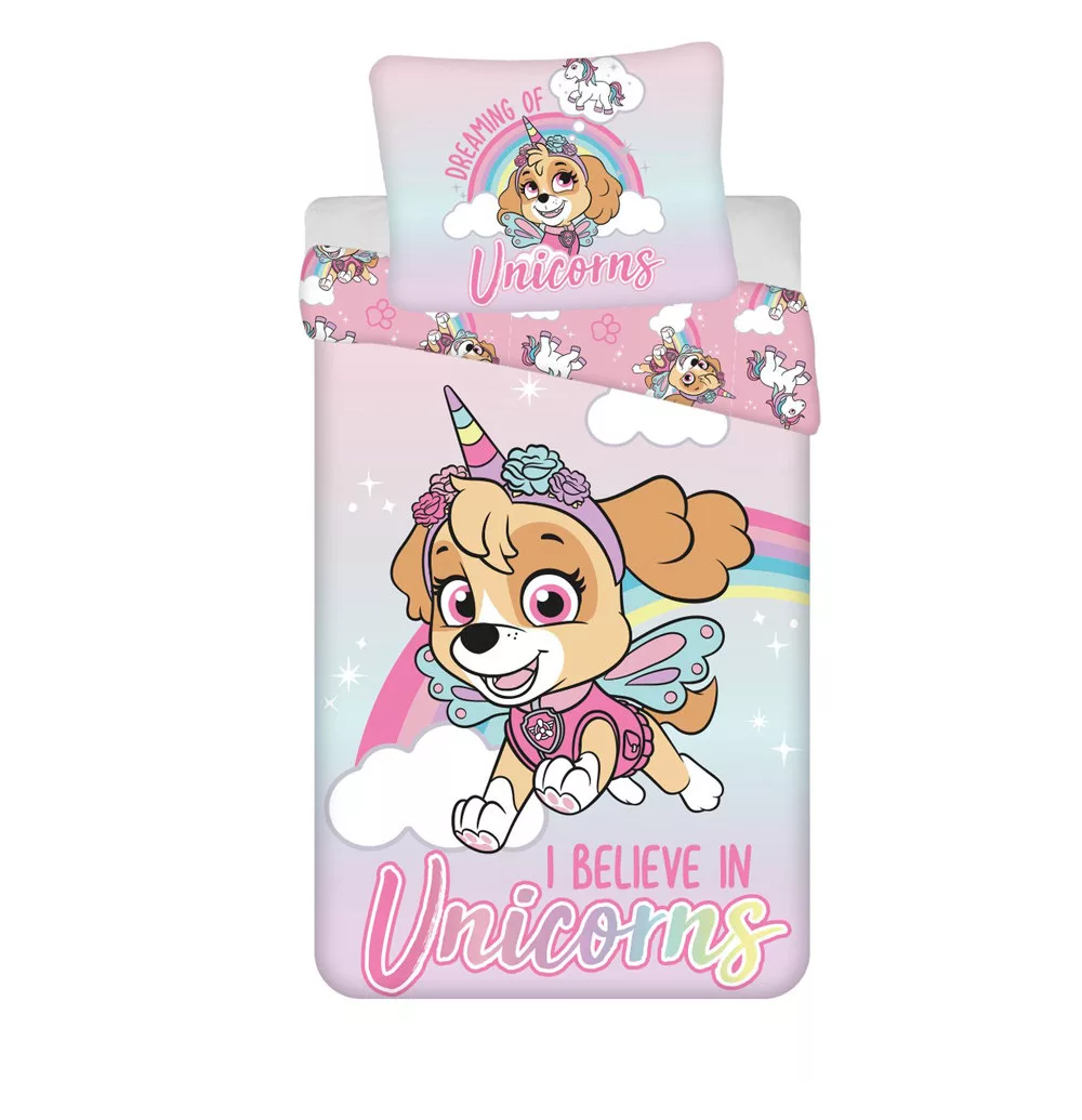 Obliečky 140x200 PAW PATROL jednorožec