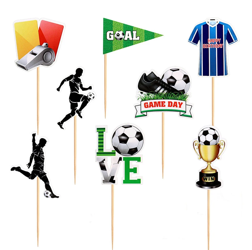 Tortový zápich FUTBAL love (8ks)