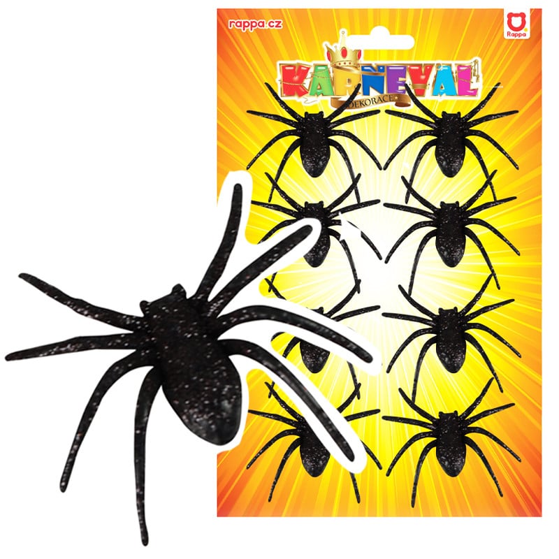 Plastové pavúky 8ks