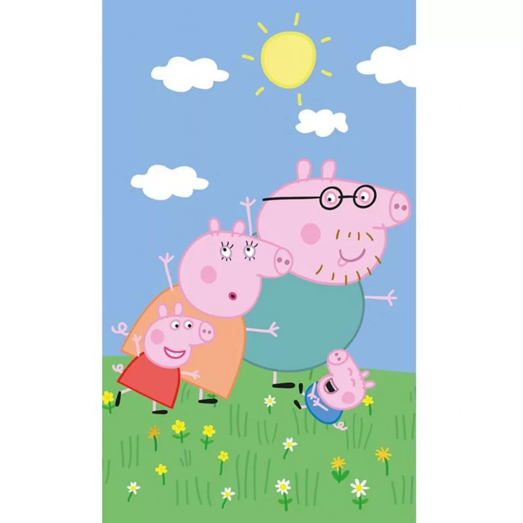 Uterák 30x50 PEPPA PIG rodina