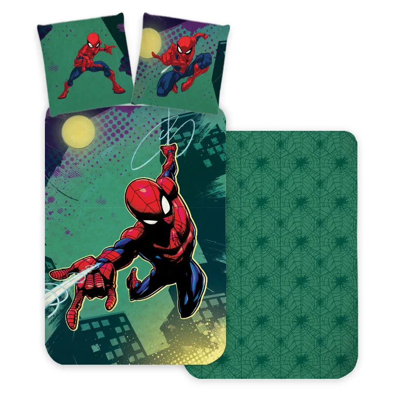 Obliečky 140x200 SPIDERMAN zelené