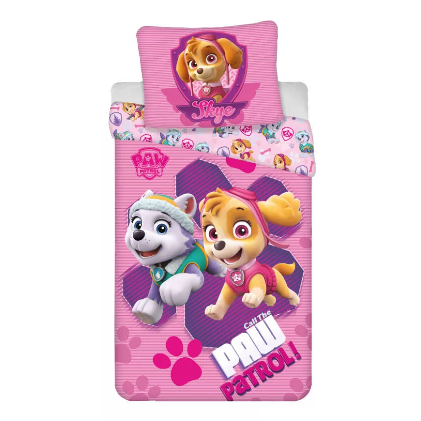 Obliečky do postieľky 100x135 PAW PATROL skok