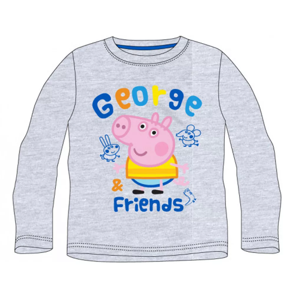 Tričko s dlhým rukávom PEPPA PIG George friends - veľ.92