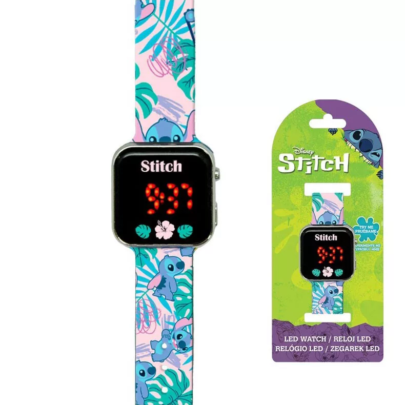 Digitálne LED hodinky LILO A STITCH