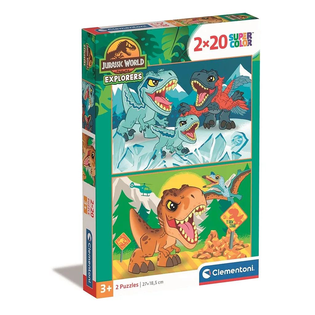 Puzzle 2x20 dielikov DINOSAURUS explorers