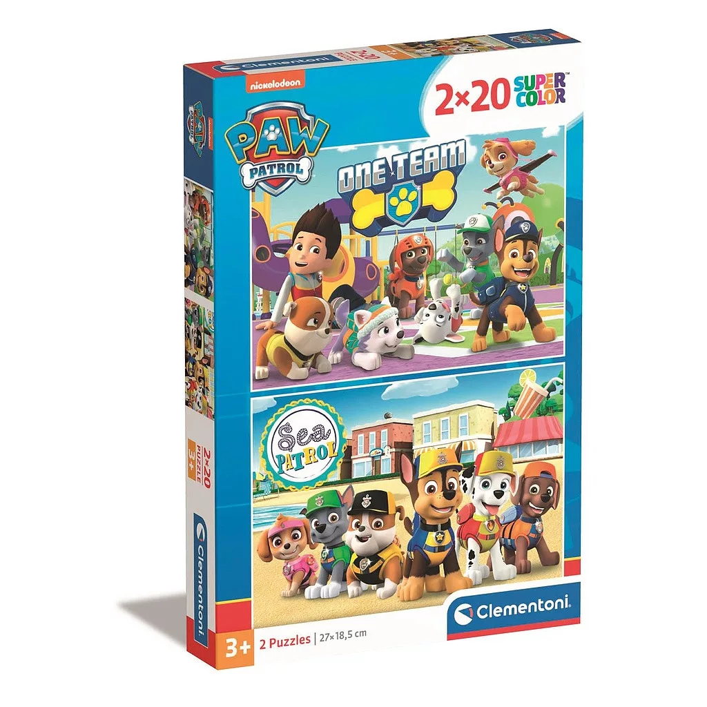 Puzzle 2x20 dielikov PAW PATROL sea