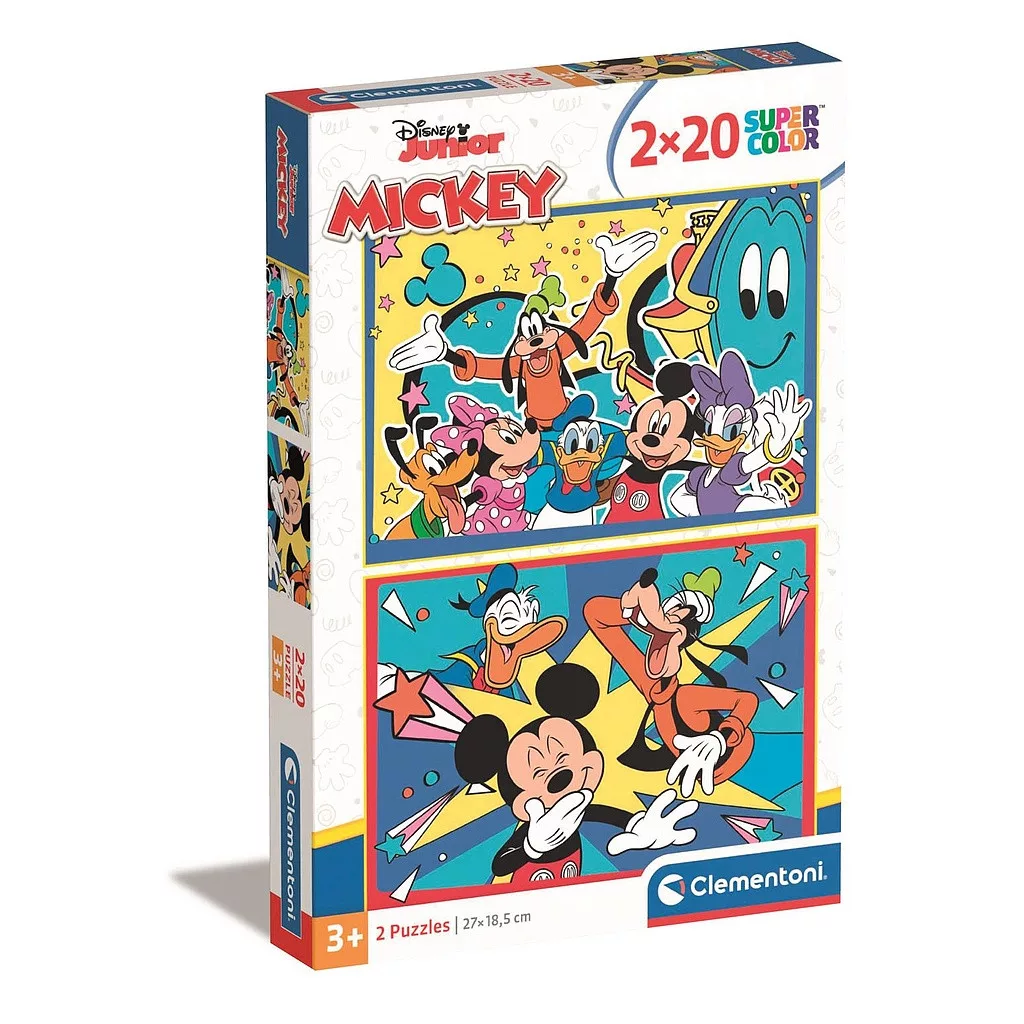 Puzzle 2x20 dielikov MICKEY party