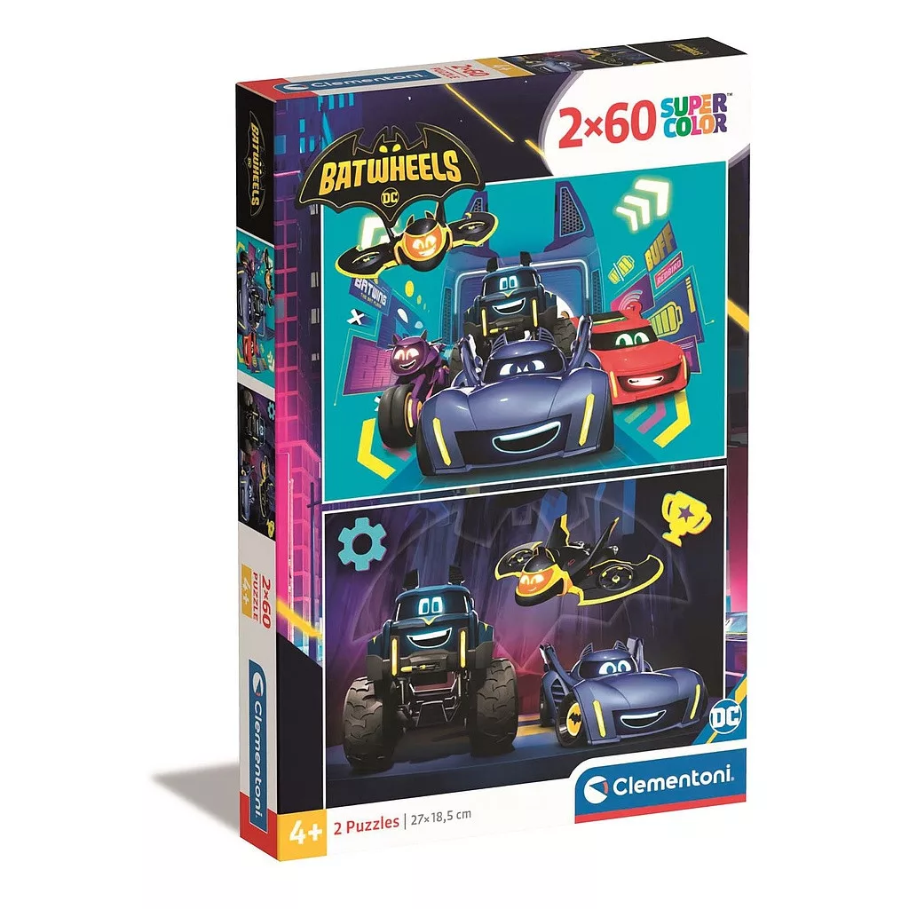Puzzle 2x60 dielikov BATMAN batwheels