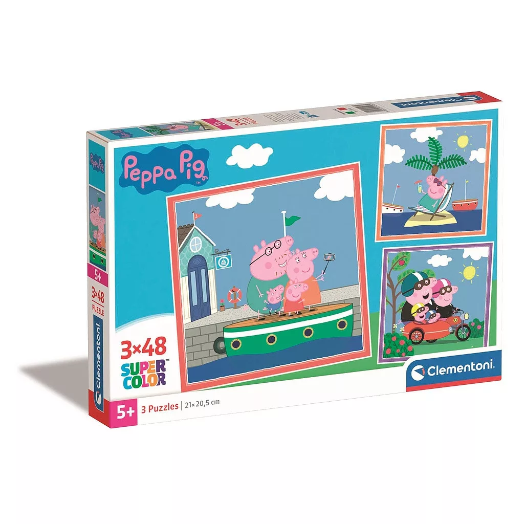 Puzzle 3x48 dielikov PEPPA PIG relax