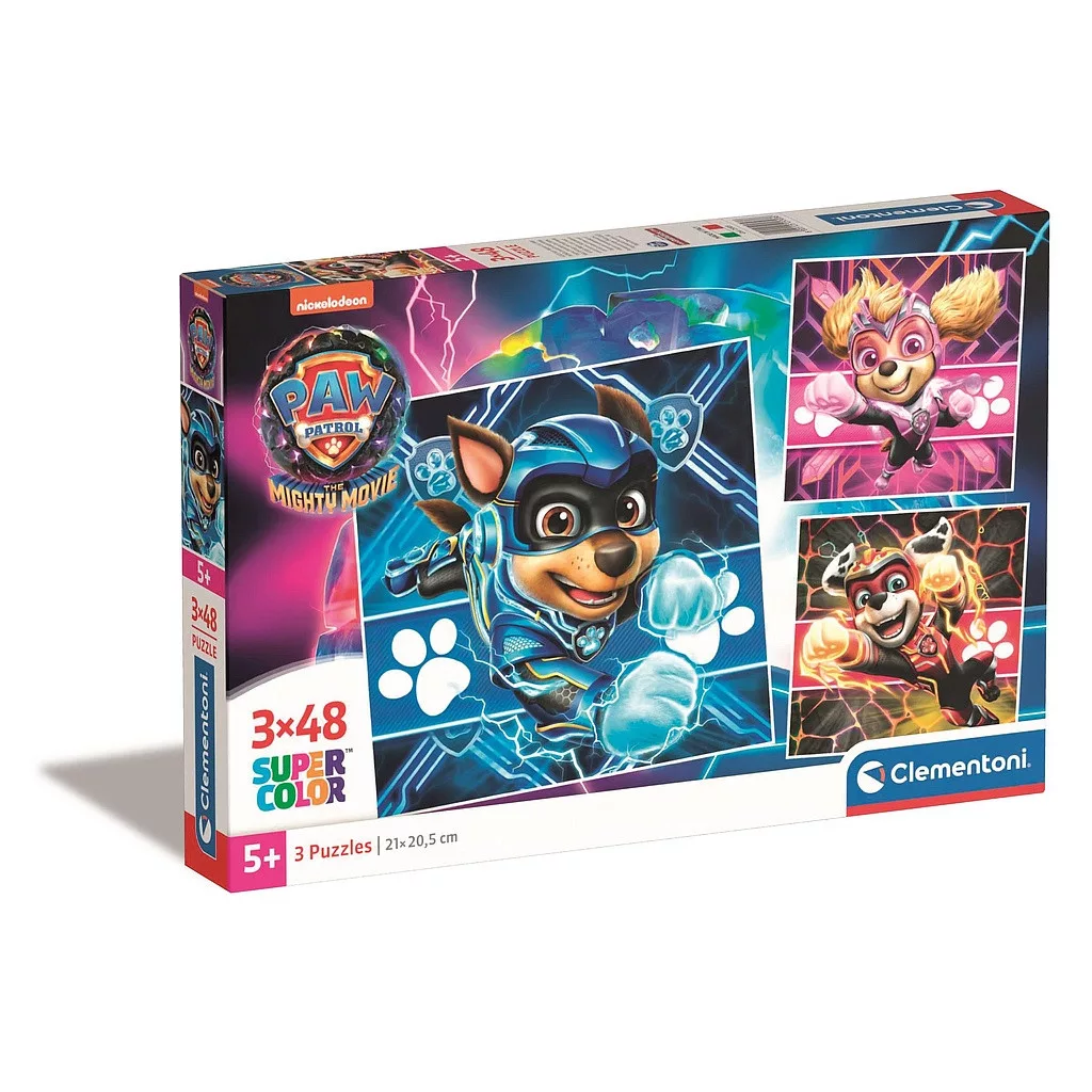 Puzzle 3x48 dielikov PAW PATROL mighty