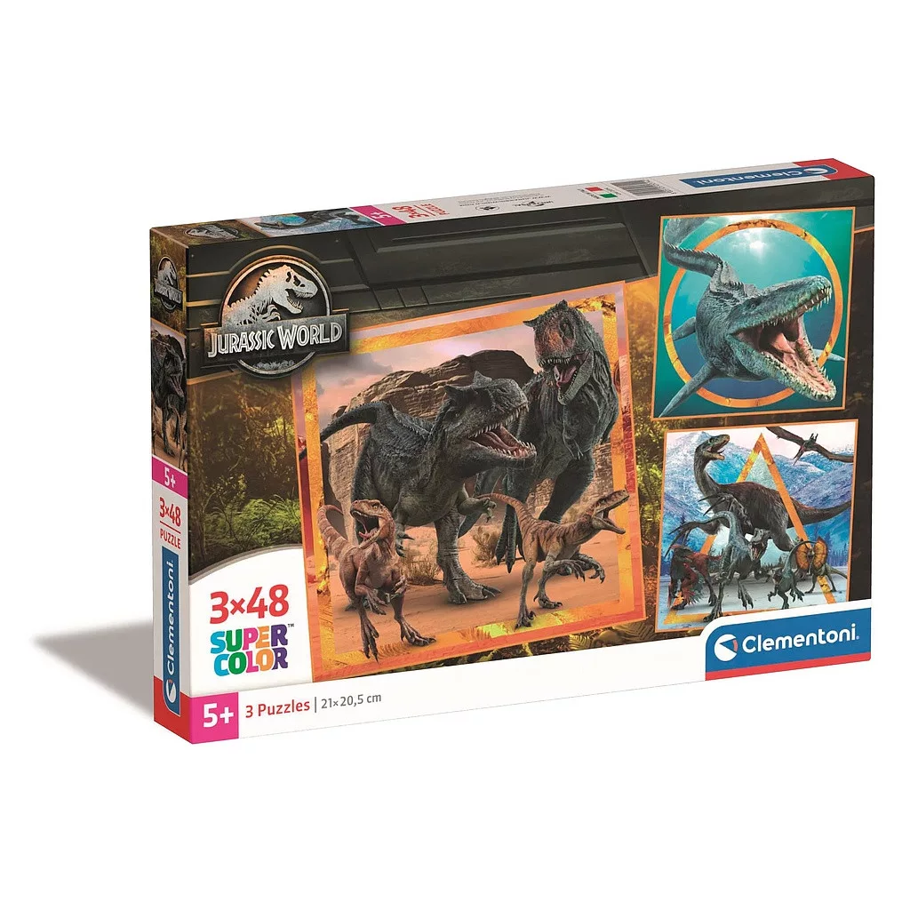Puzzle 3x48 dielikov JURSKÝ SVET allosaurus