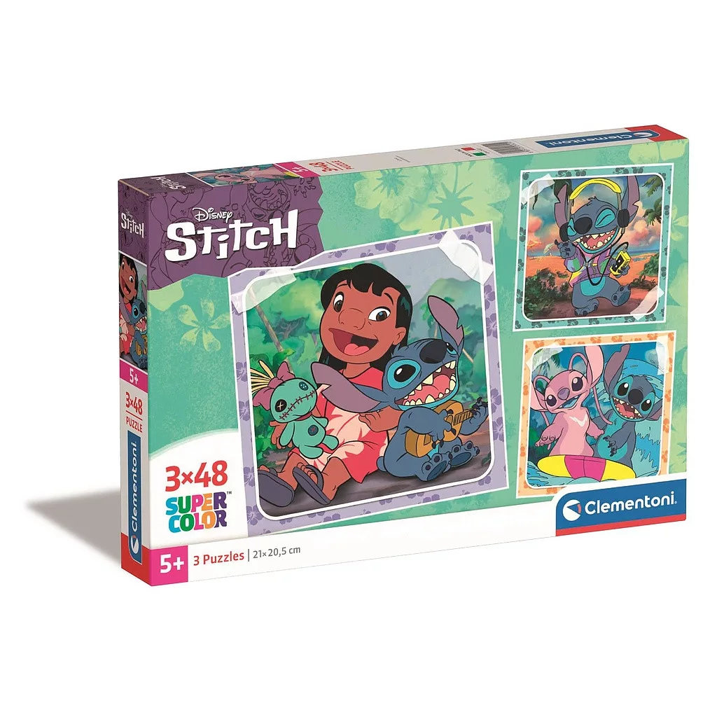 Puzzle 3x48 dielikov LILO A STITCH music