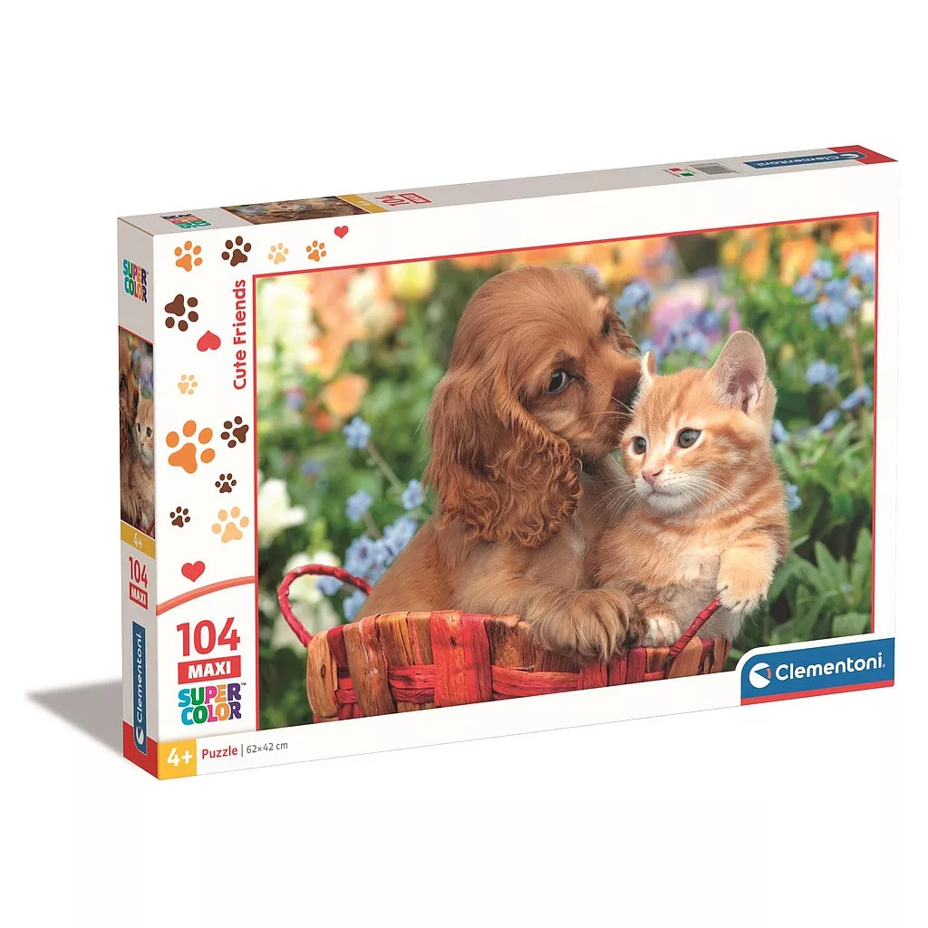 Puzzle 104 dielikov PES+MAČKA