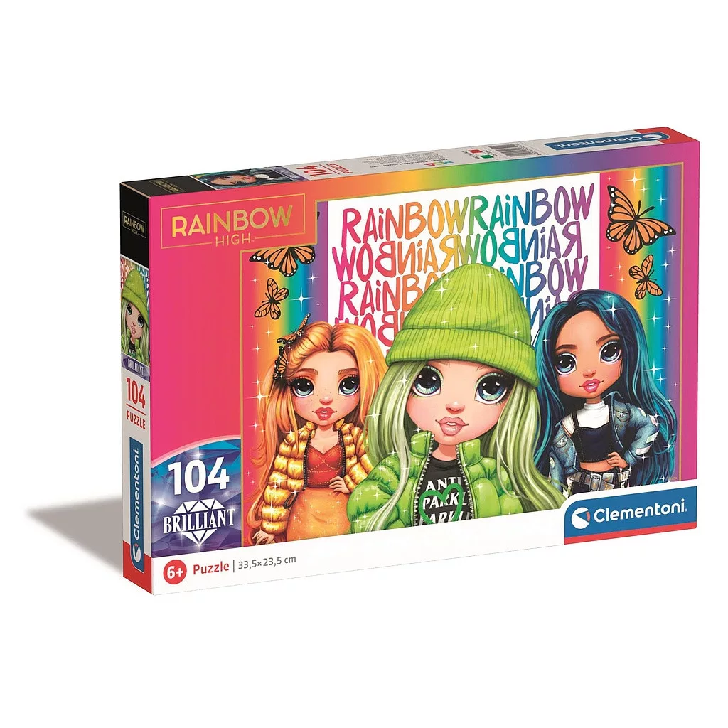 Puzzle 104 dielikov RAINBOW HIGH butterfly