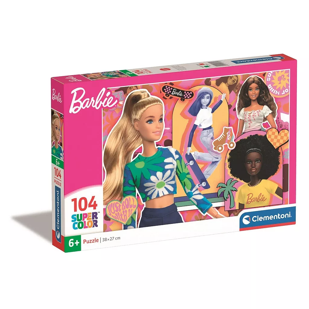 Puzzle 104 dielikov BARBIE skateboard