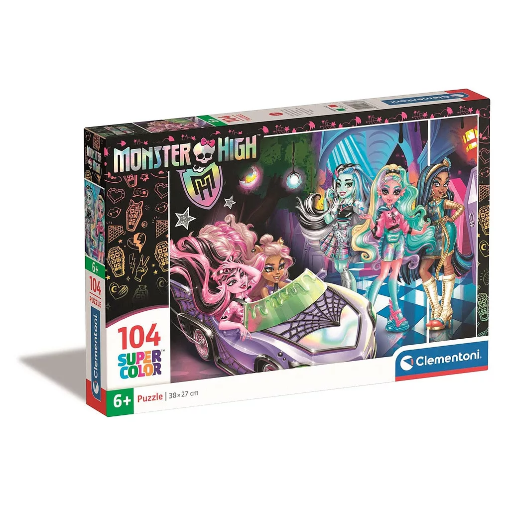 Puzzle 104 dielikov MONSTER HIGH car