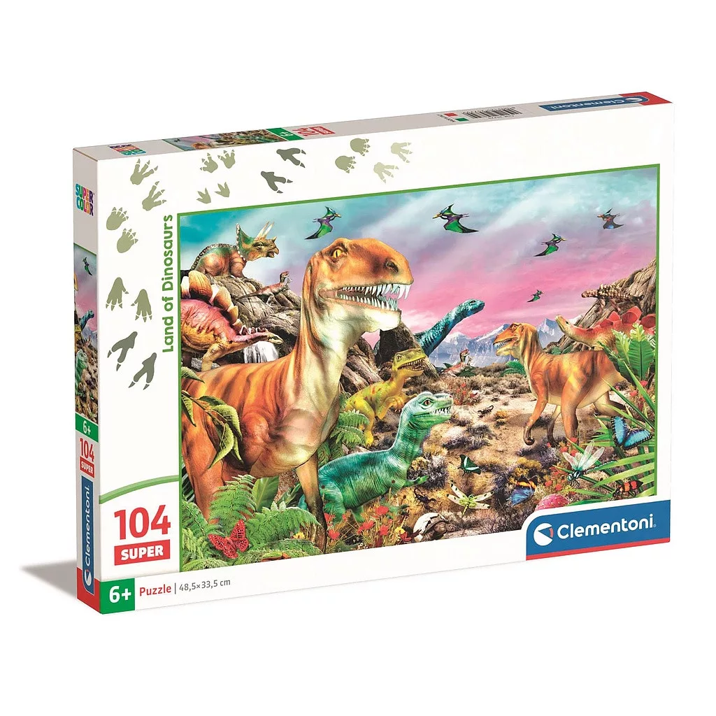 Puzzle 104 dielikov DINOSAURUS land