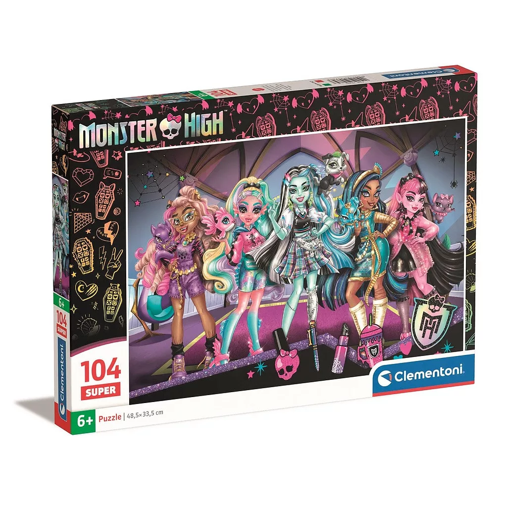 Puzzle 104 dielikov MONSTER HIGH glam