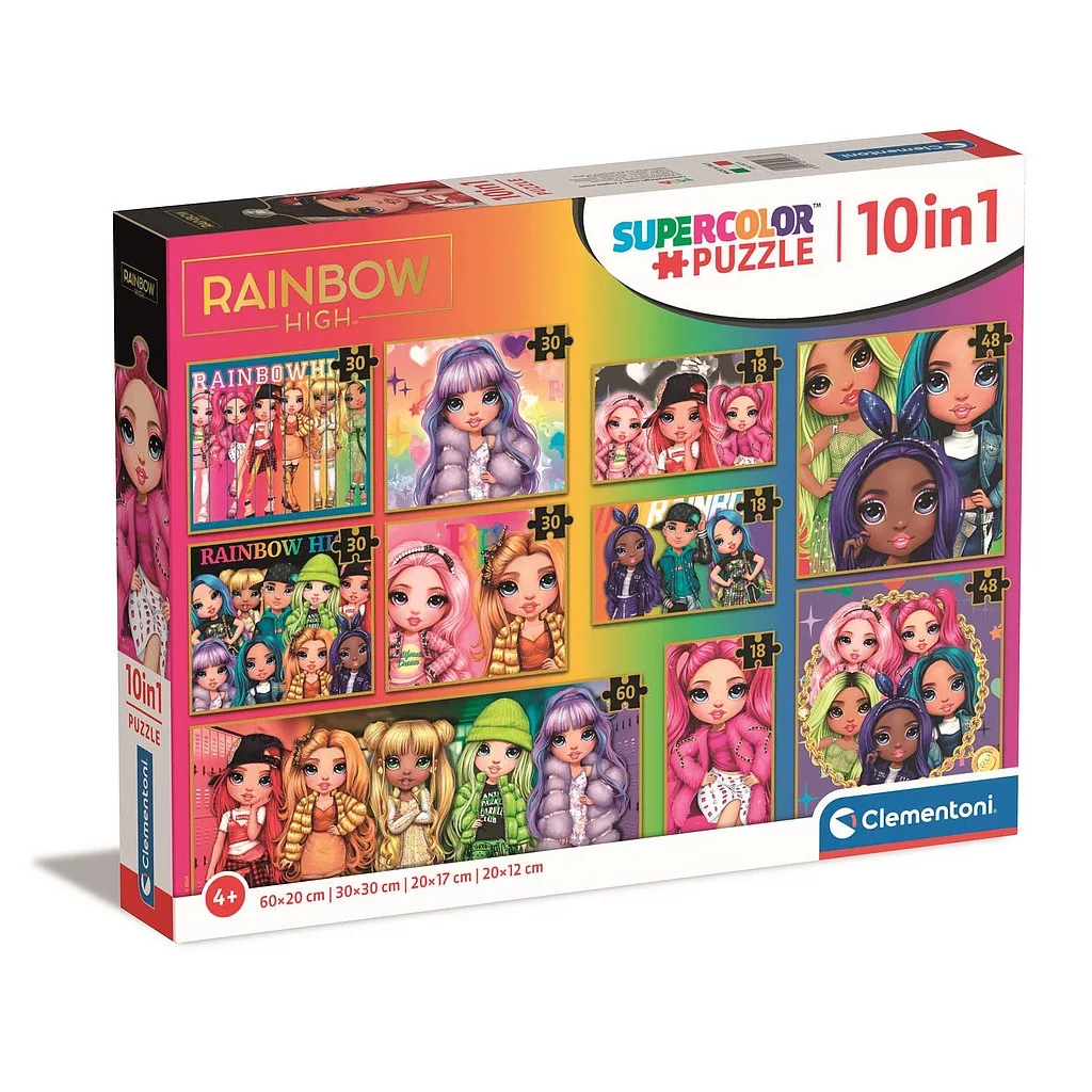 Puzzle 10v1 RAINBOW HIGH
