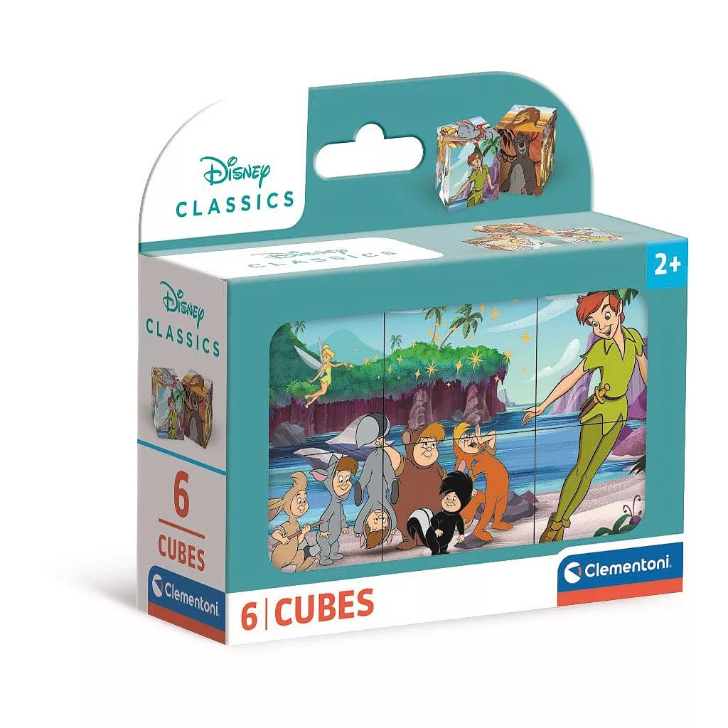 Rozprávkové kocky 6ks DISNEY