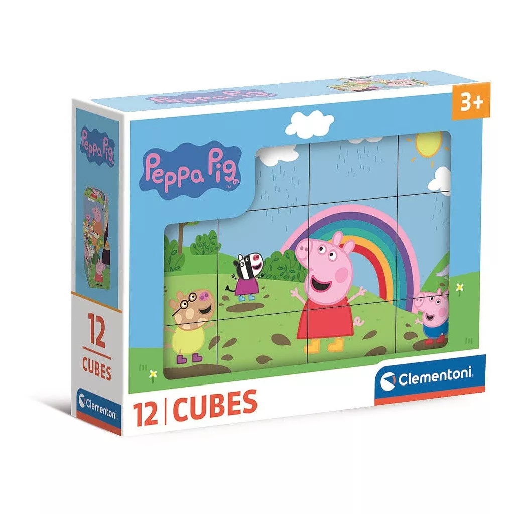 Rozprávkové kocky 12ks PEPPA PIG