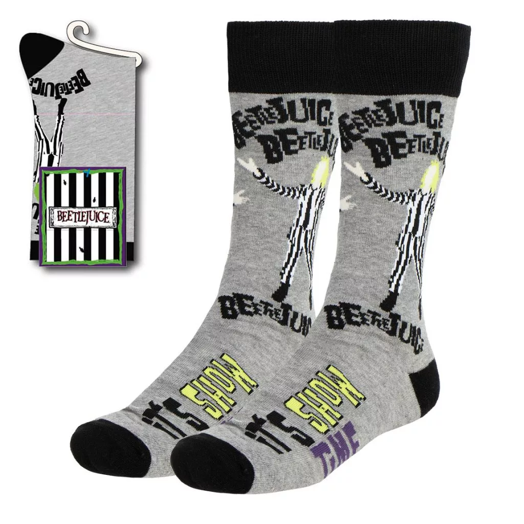 Vysoké ponožky BEETLEJUICE šedé - 38/45
