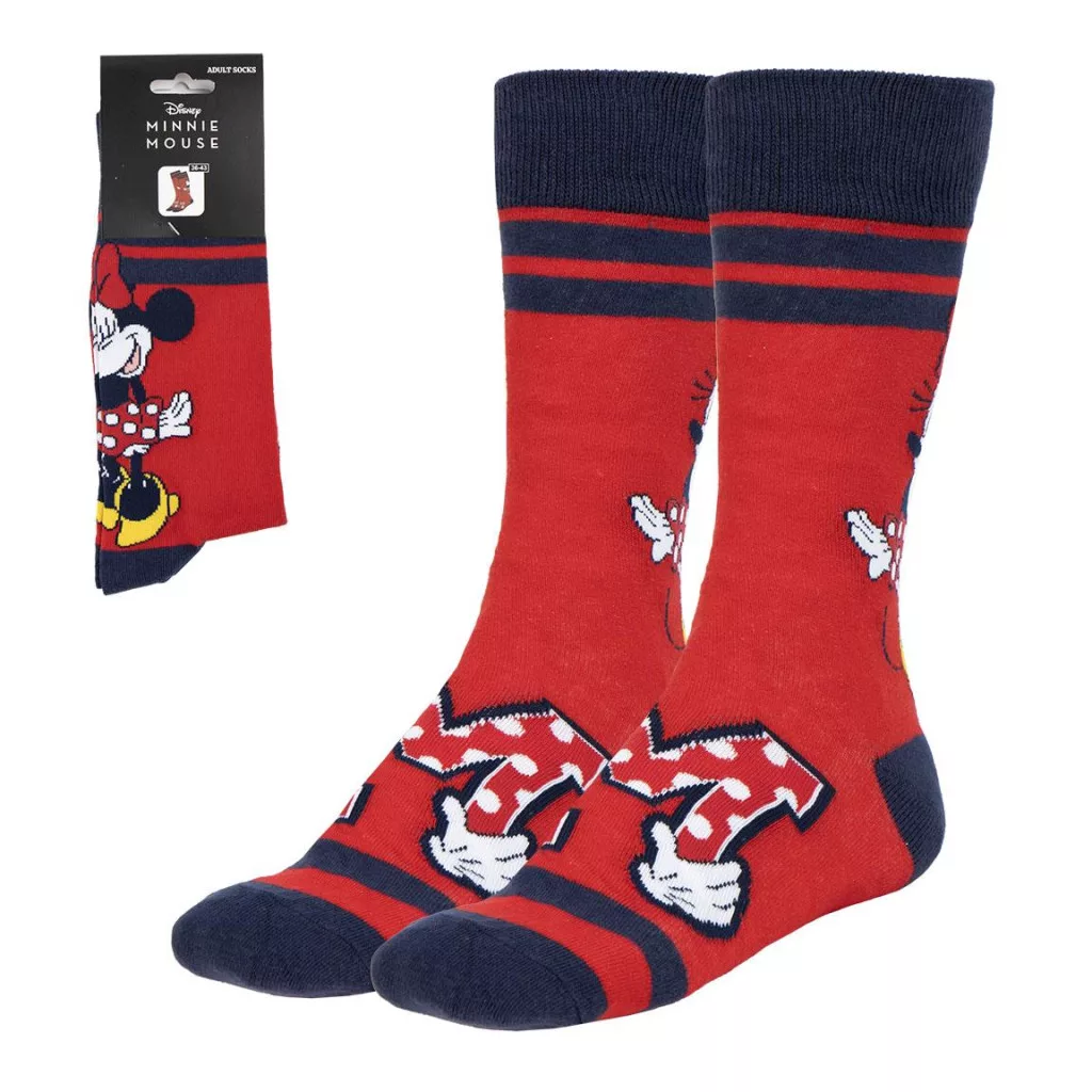 Vysoké ponožky MINNIE červené - 36/43